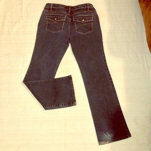 Ann Taylor Loft 6 curvy boot flap pocket jeans